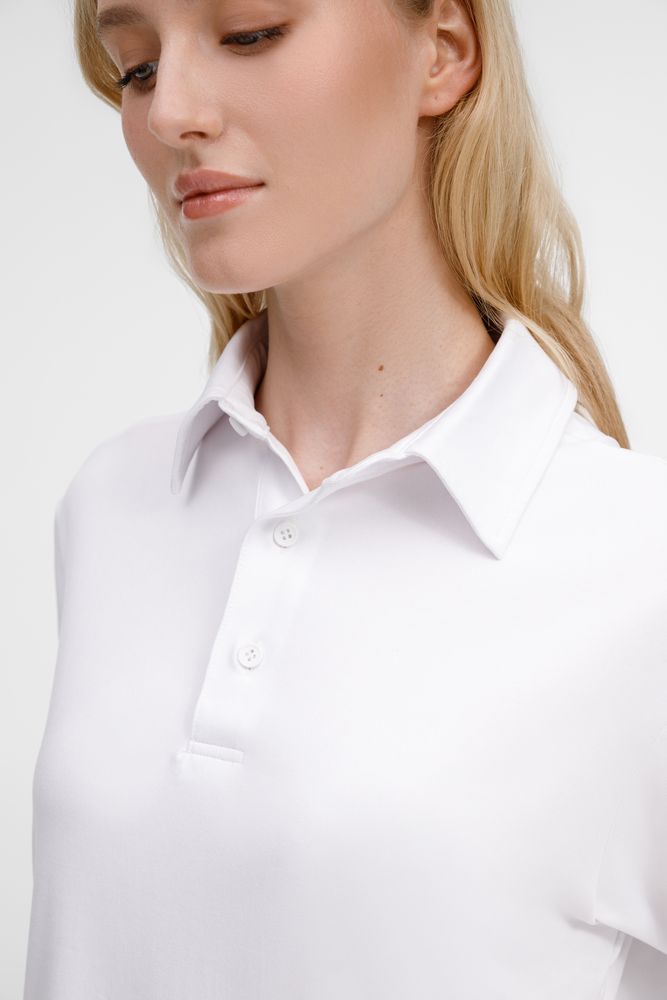Рубашка поло унисекс Senti, белая - фото 9
