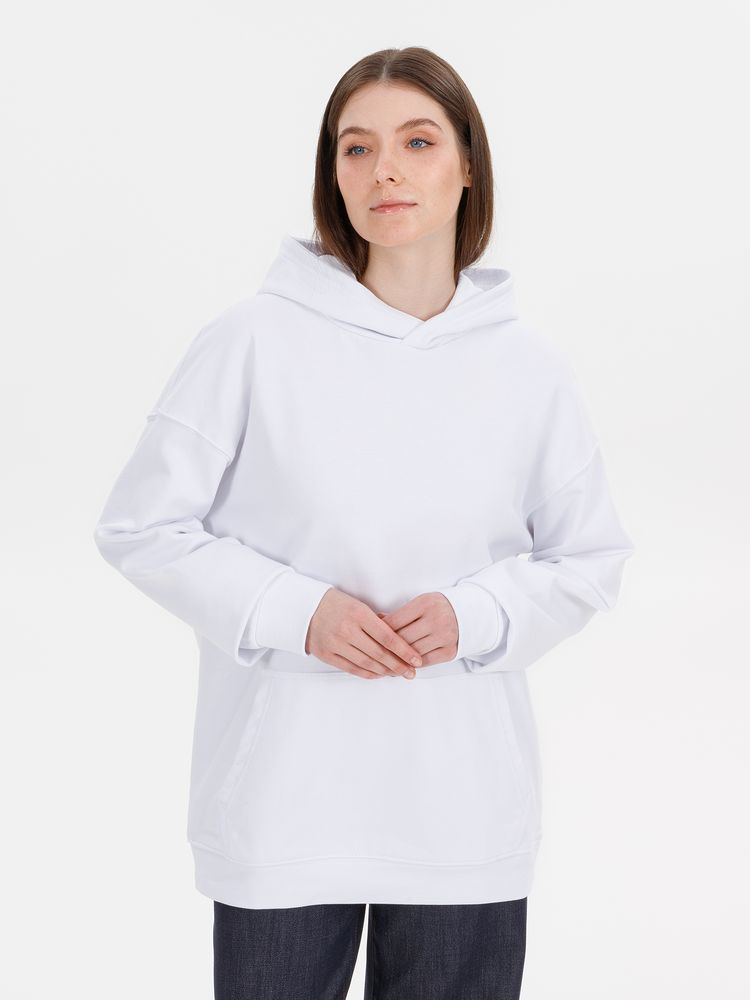 Худи оверсайз унисекс Outshine белое размер M/L - фото 6