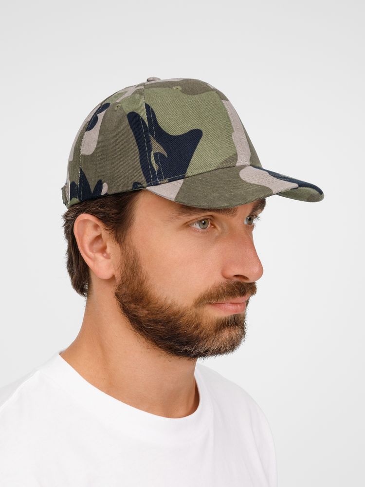 Бейсболка Buffalo, зеленый камуфляж - фото 6