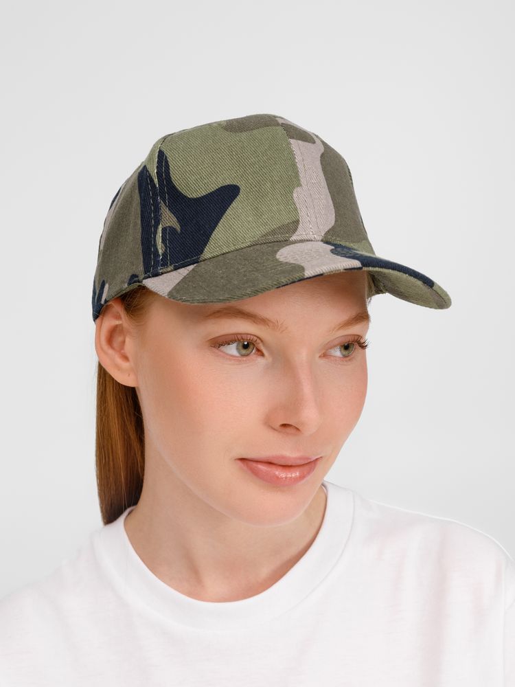 Бейсболка Buffalo, зеленый камуфляж - фото 7