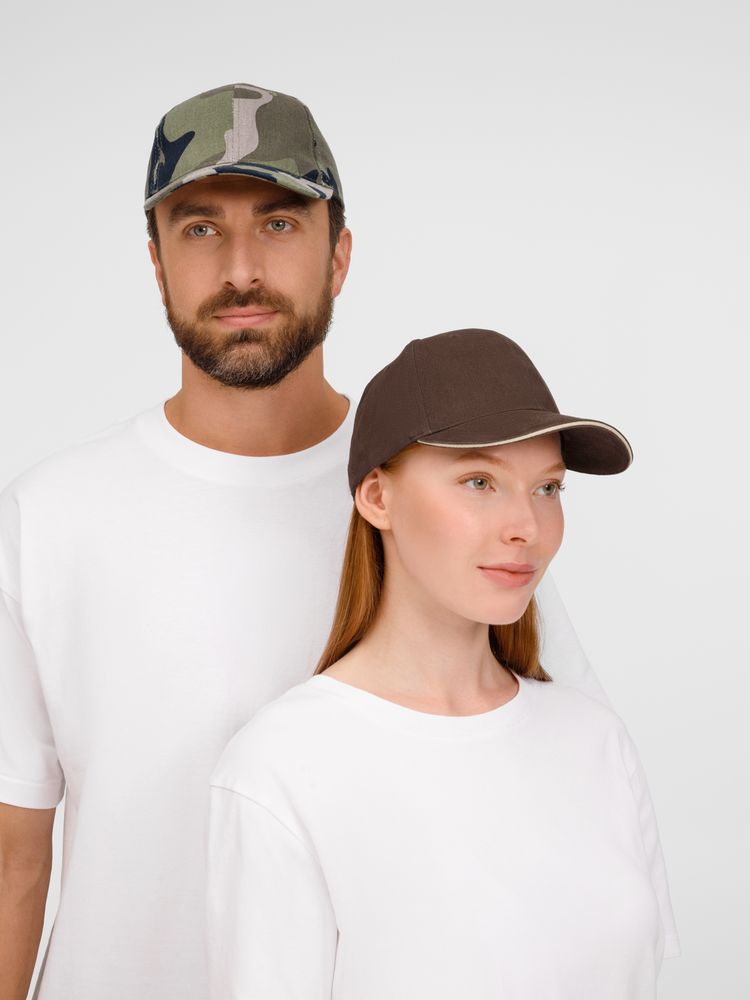 Бейсболка Buffalo, зеленый камуфляж - фото 9