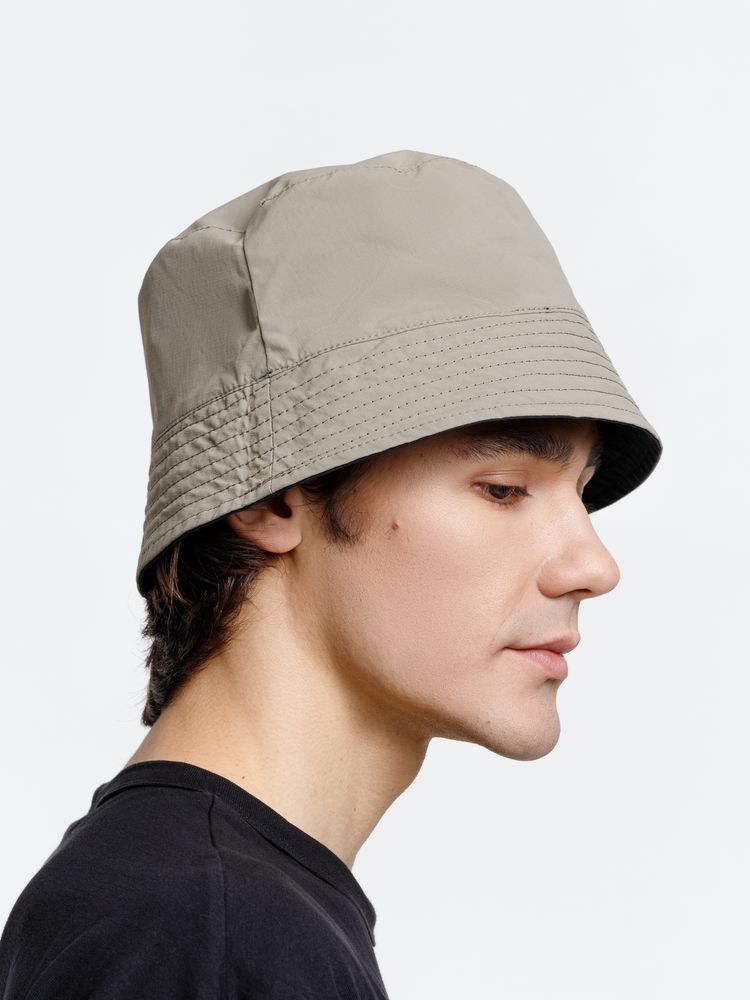 Панама Nylon двусторонняя, черная с хаки, размер M/L - фото 4