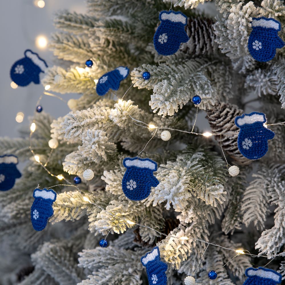 Гирлянда Merry Mittens, синяя - фото 2