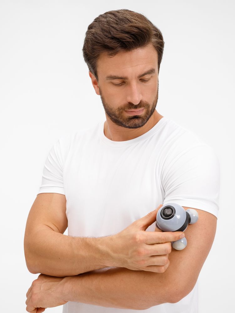 Ручной вибромассажер Spacy, серый с черным - фото 5