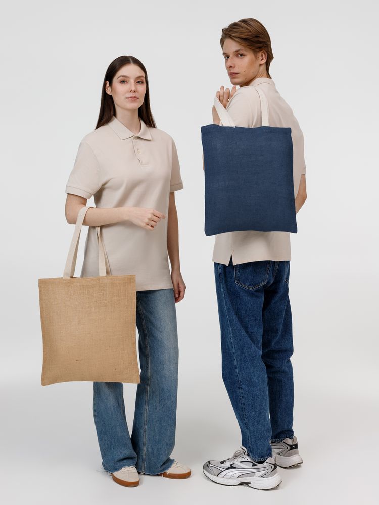 Холщовая сумка на плечо Juhu, синяя - фото 9