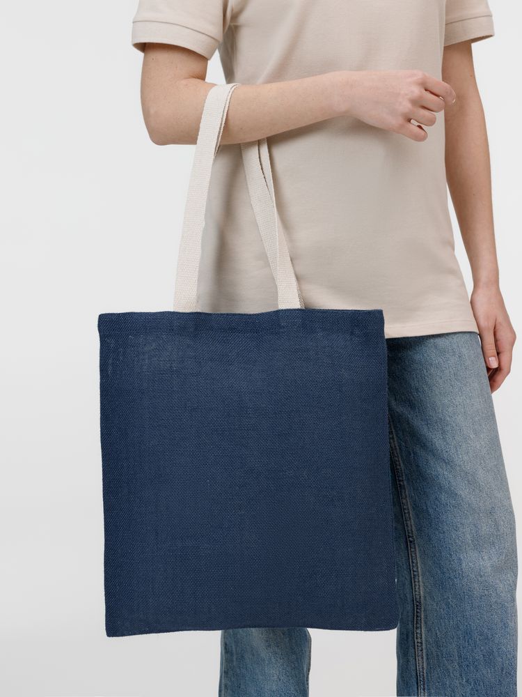 Холщовая сумка на плечо Juhu, синяя - фото 7