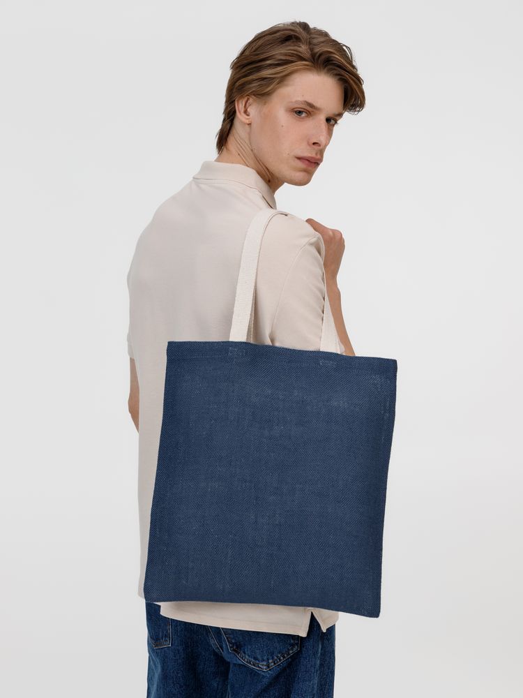 Холщовая сумка на плечо Juhu, синяя - фото 8