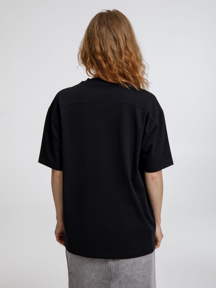 Футболка оверсайз унисекс Sideline, черная, размер XL/XXL - фото 9