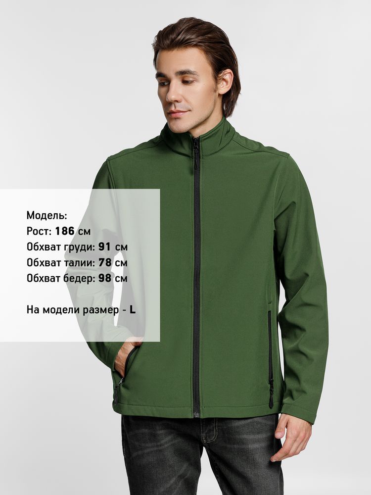 Куртка софтшелл мужская Race Men темно-зеленая - фото 4