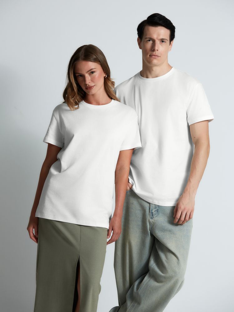 Футболка унисекс T-Bolka 160, белая (белоснежная), размер M - фото 14