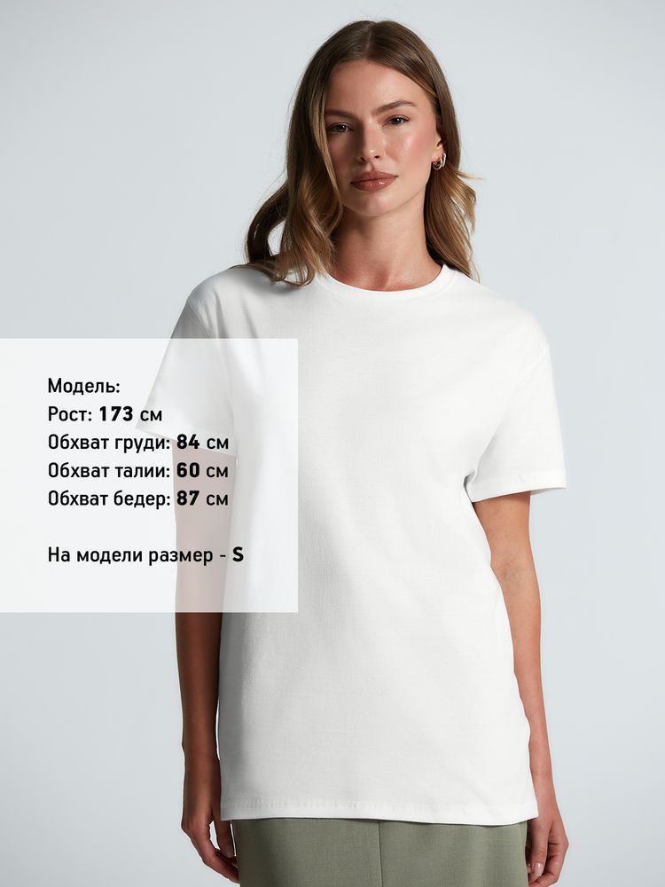 Футболка унисекс T-Bolka 160, белая (белоснежная), размер M - фото 4