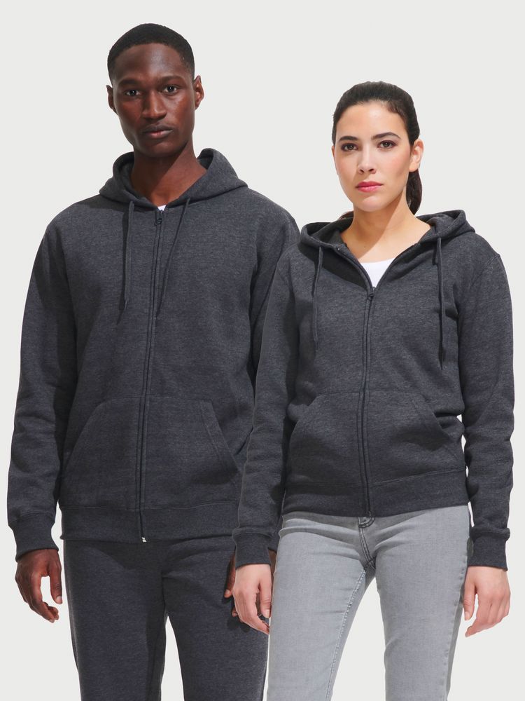 Толстовка мужская на молнии с капюшоном Seven Men, черная - фото 6