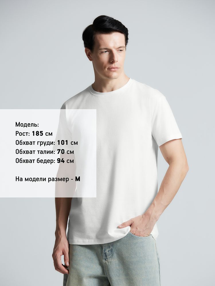 Футболка унисекс T-Bolka 160, белая (белоснежная), размер M - фото 9