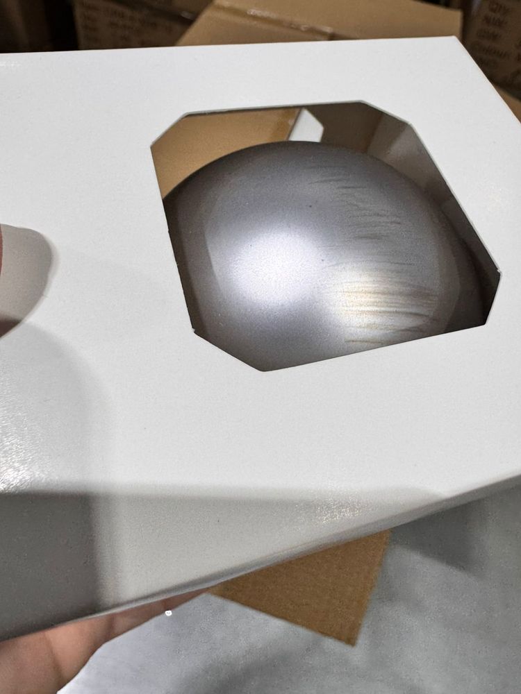 Оформительский шар Finery, 8 см, матовый серебристый - фото 6