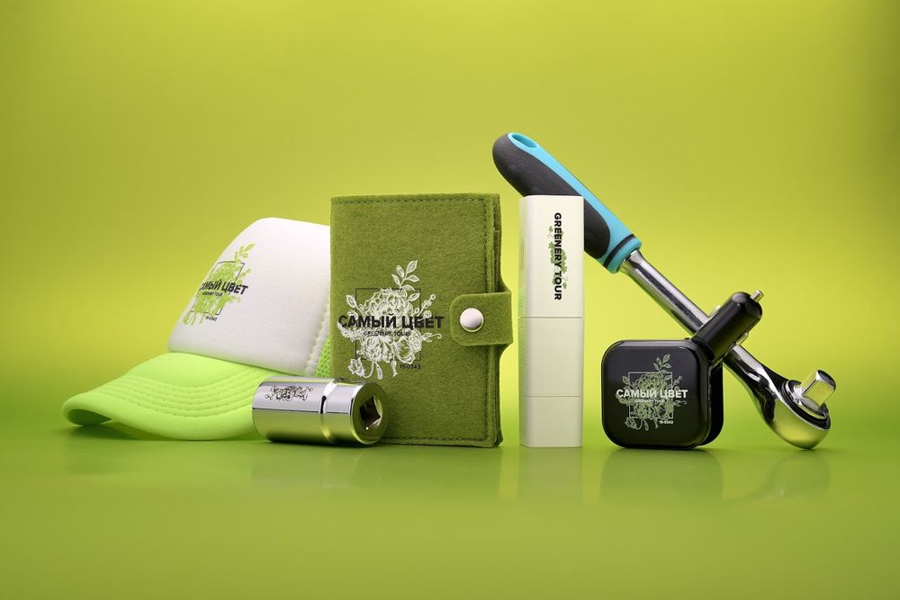 Бейсболка Bubble, зеленый неон с белым - фото 5