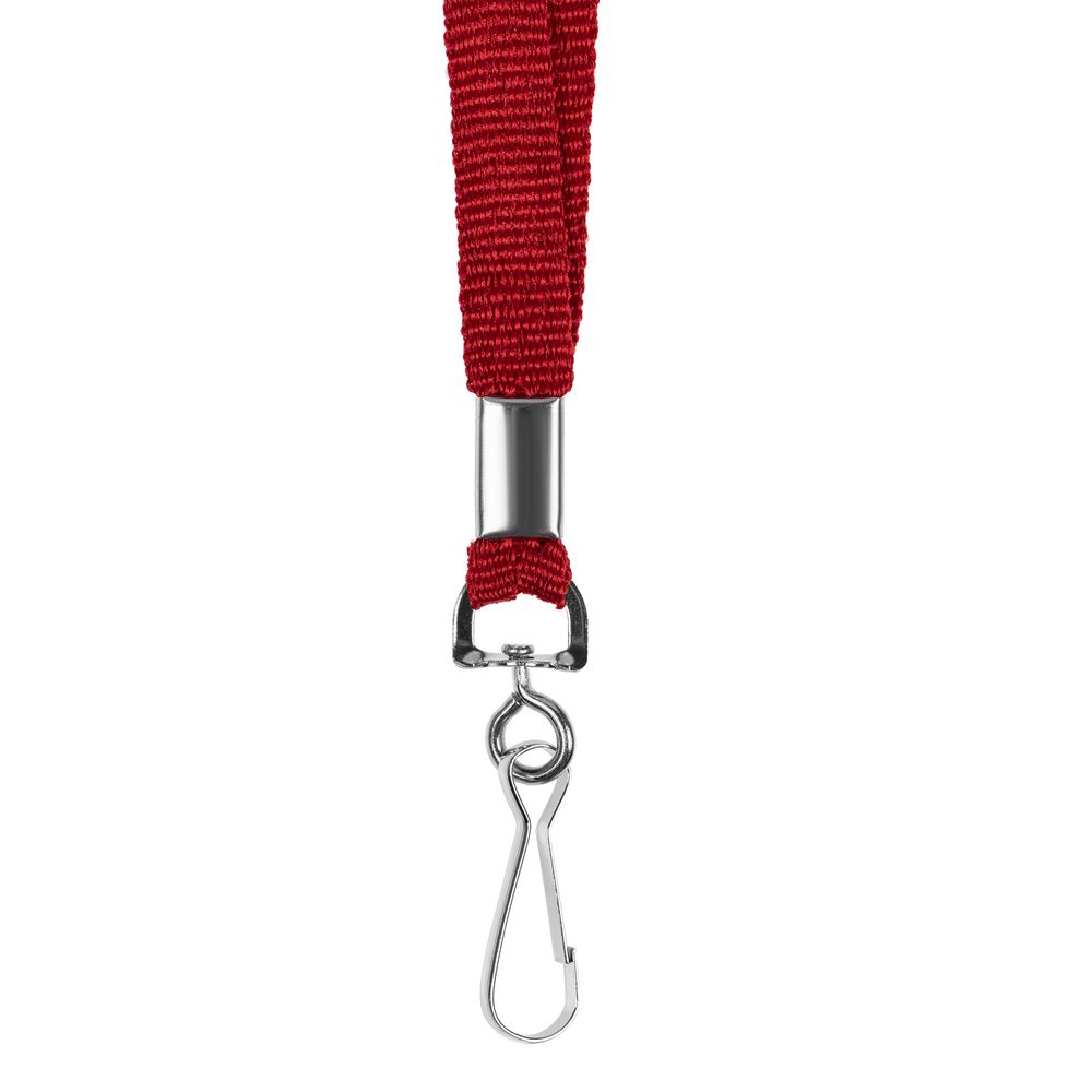 Лента с карабином Colorplan красная - фото 3