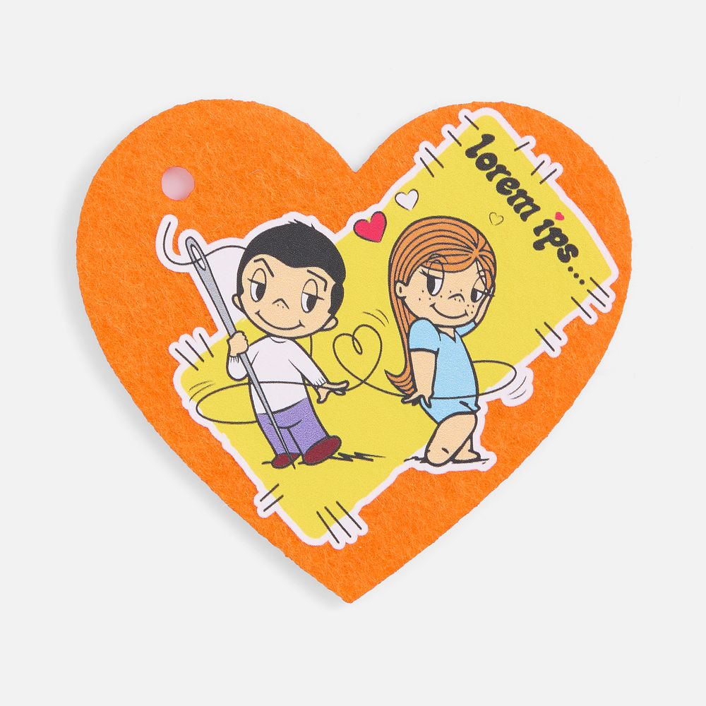 Заготовка из фетра Felt S, оранжевый неон - фото 2