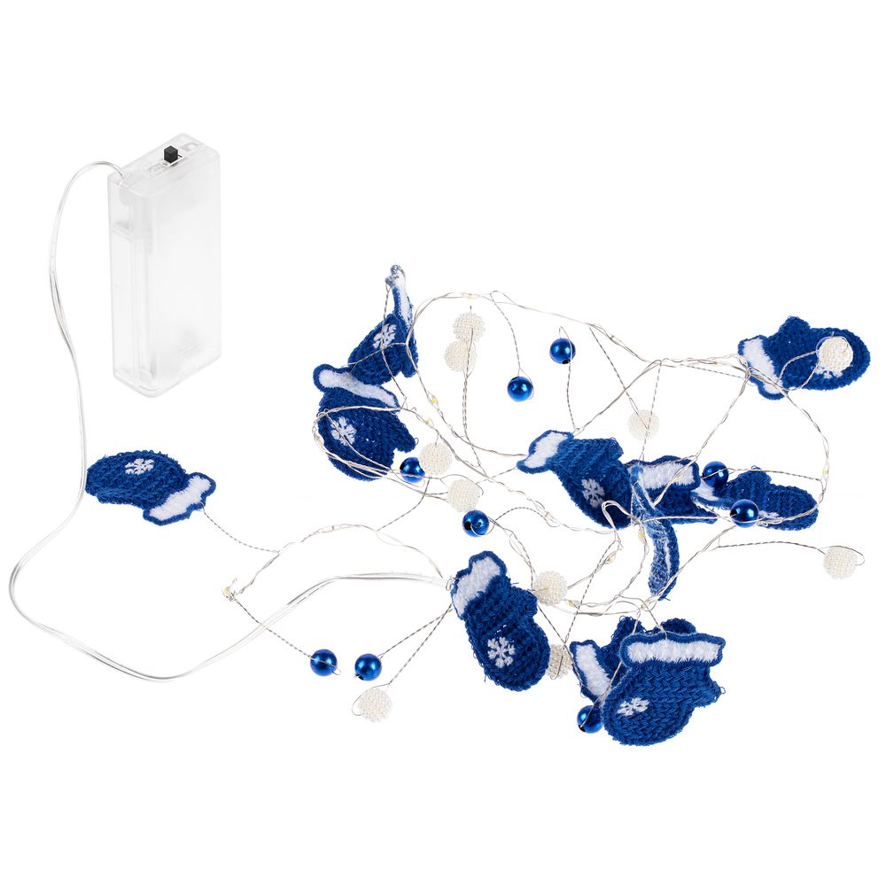 Гирлянда Merry Mittens, синяя - фото 5
