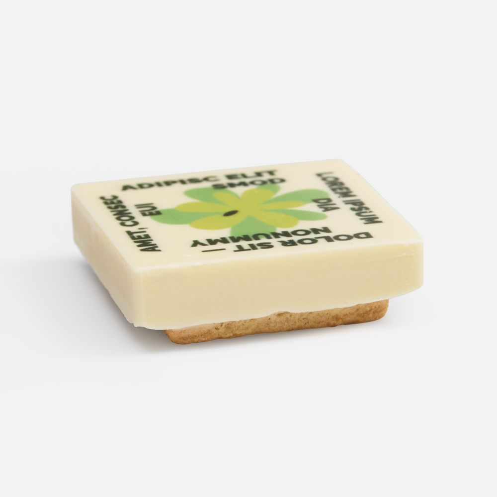 Печенье Dream White в белом шоколаде, квадрат - фото 2