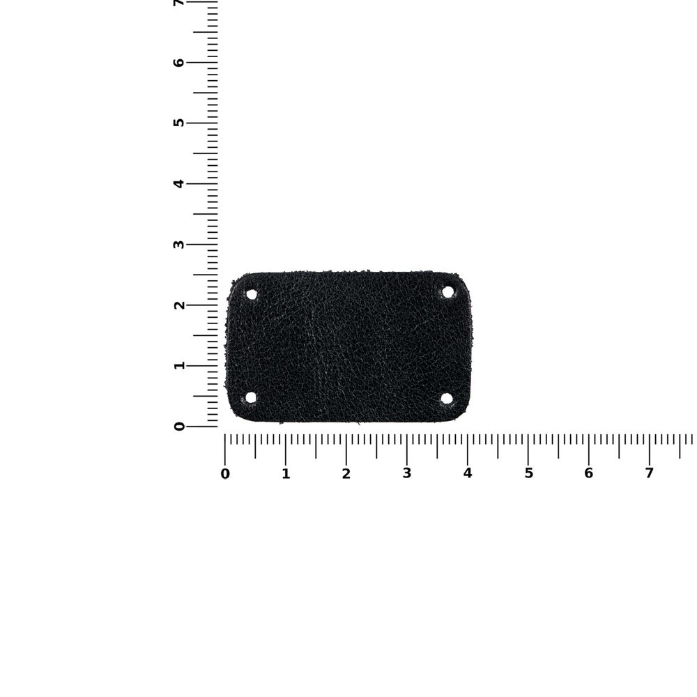 Лейбл кожаный Beta, S, черный - фото 3