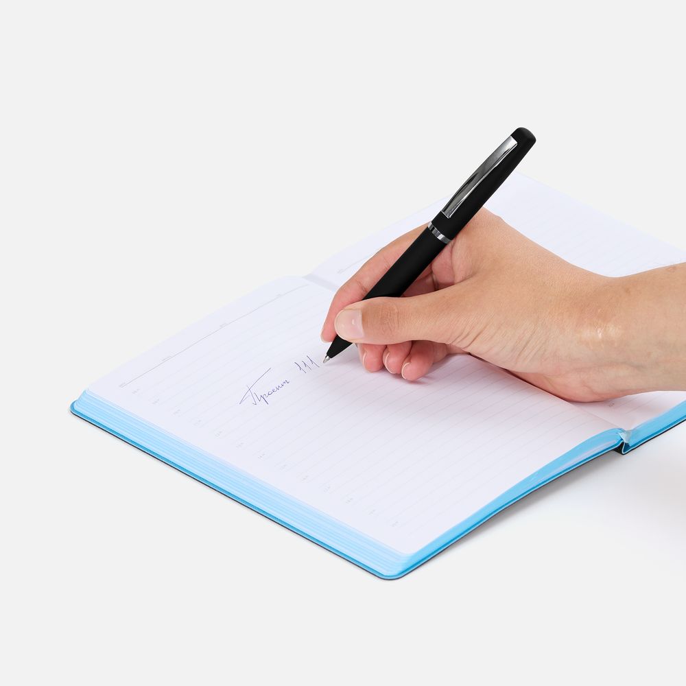 Ручка шариковая Bolt Soft Touch, черная - фото 4