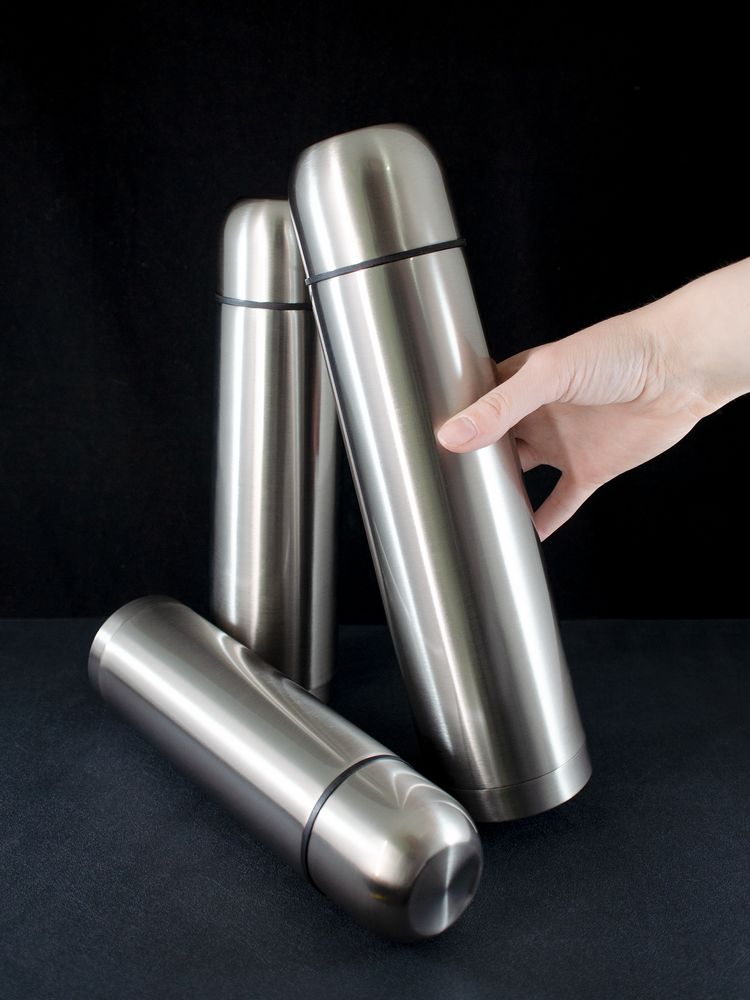 Термос Plain 1000, серебристый - фото 8