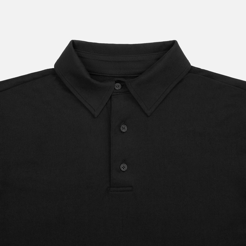 Рубашка поло унисекс Senti, черная, размер XL - фото 4