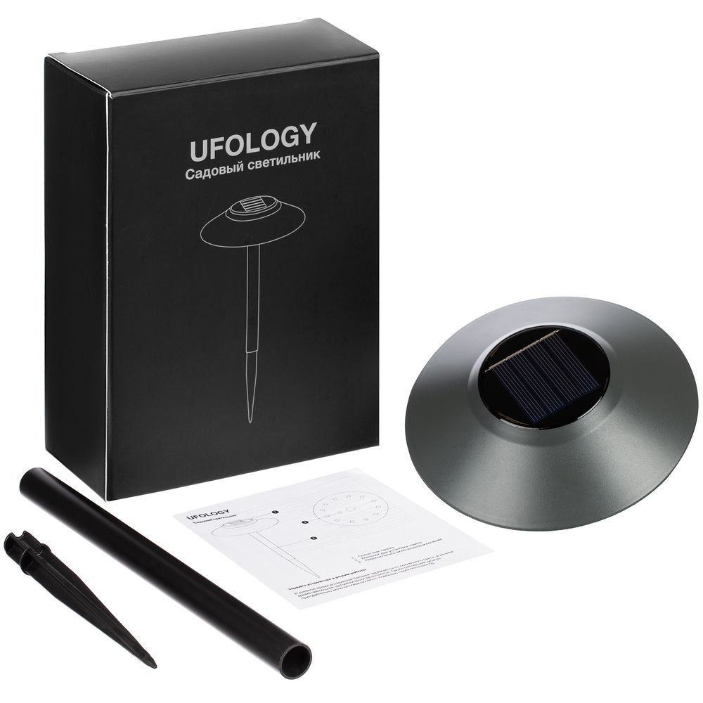 Светильник на солнечной батарее Ufology, темно-серый (графит) - фото 6