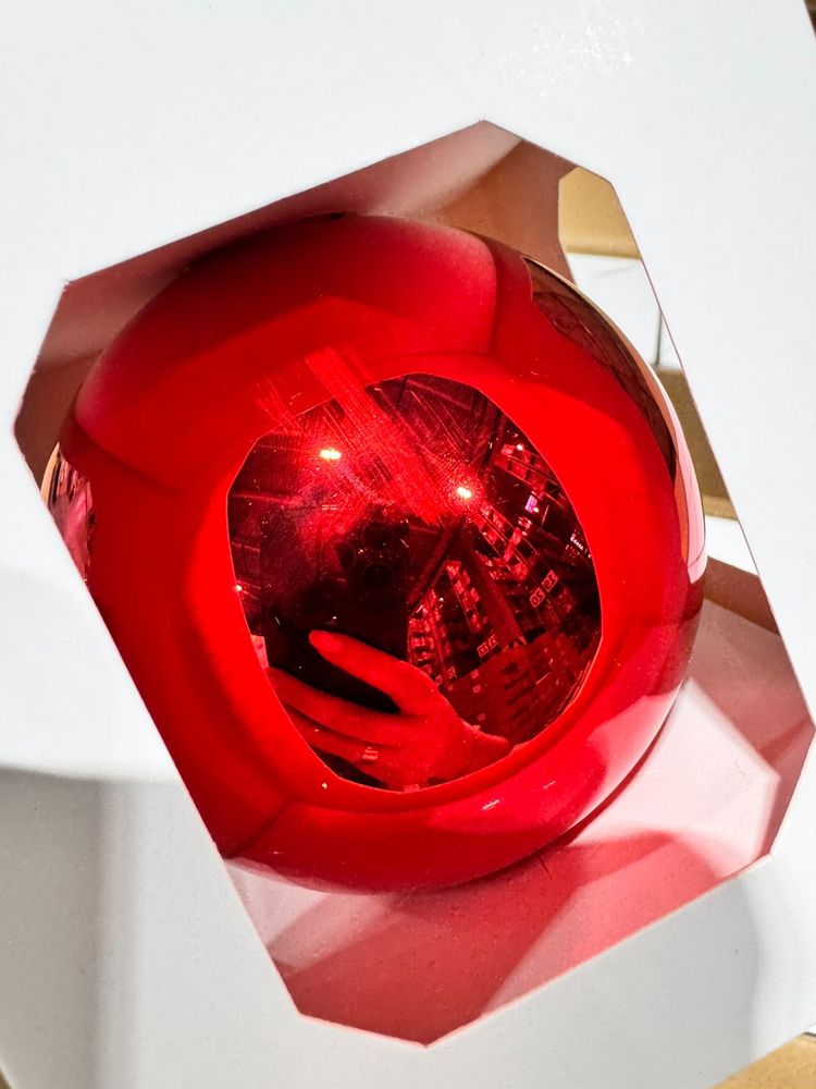 Оформительский шар Finery, 8 см, глянцевый красный - фото 5