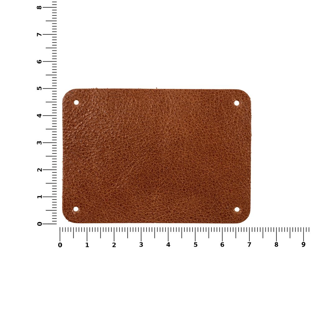 Лейбл кожаный Beta XL горчичный - фото 3