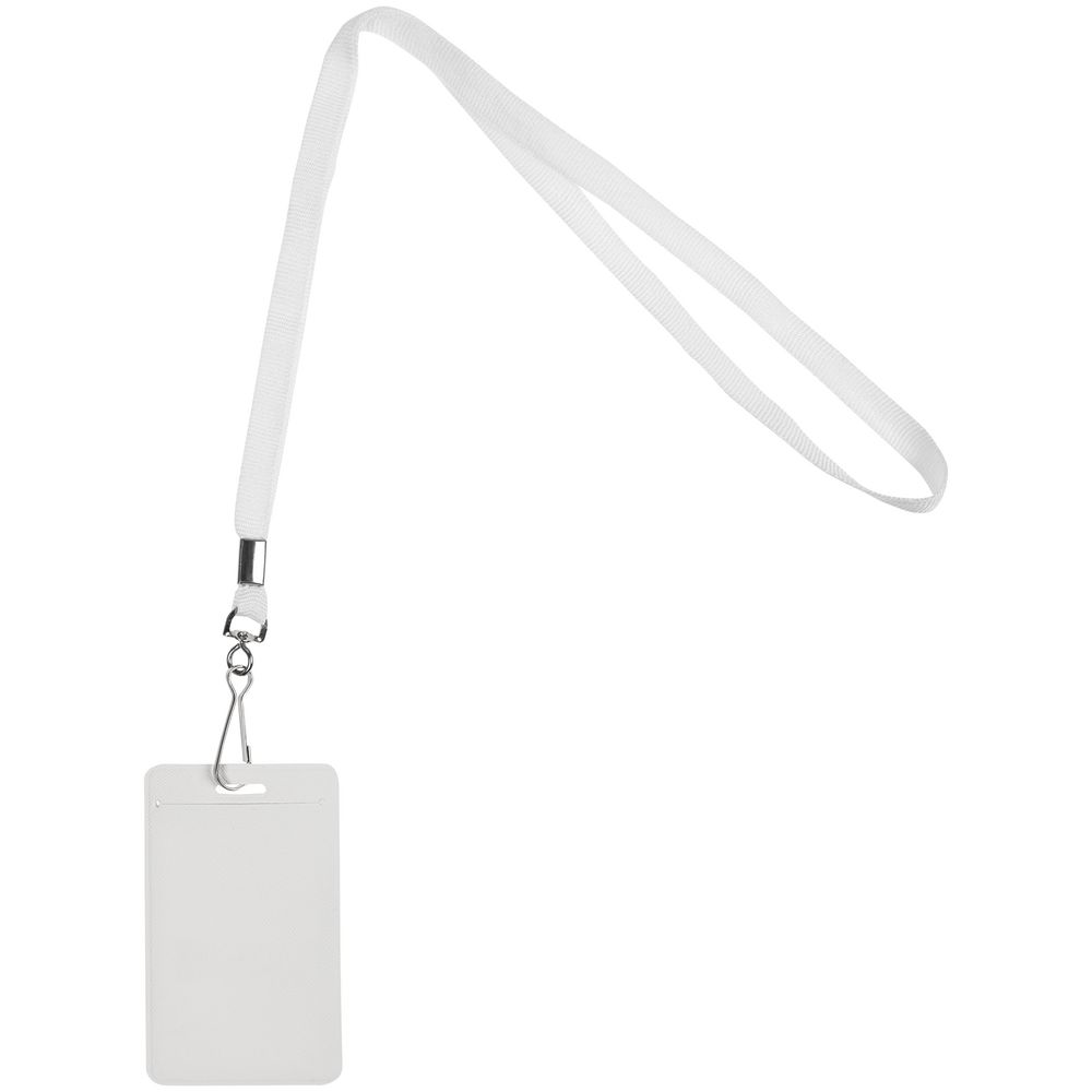 Лента с карабином Colorplan, белая - фото 2