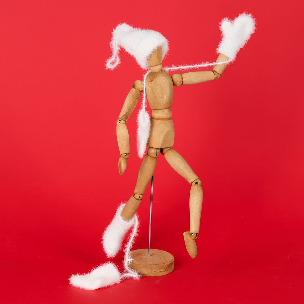 Подвеска на елку «Вьюжка», носочки, белая - фото 6