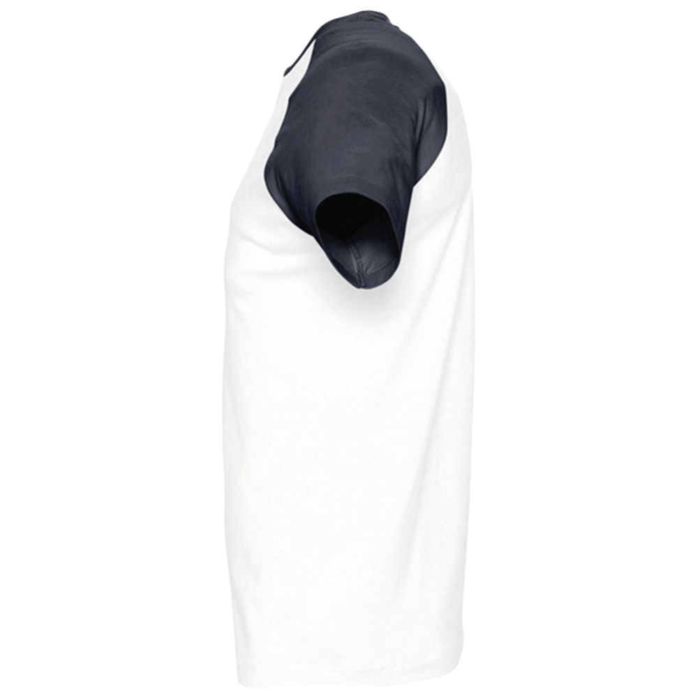 Футболка мужская двухцветная Funky 150, белая с темно-синим - фото 3