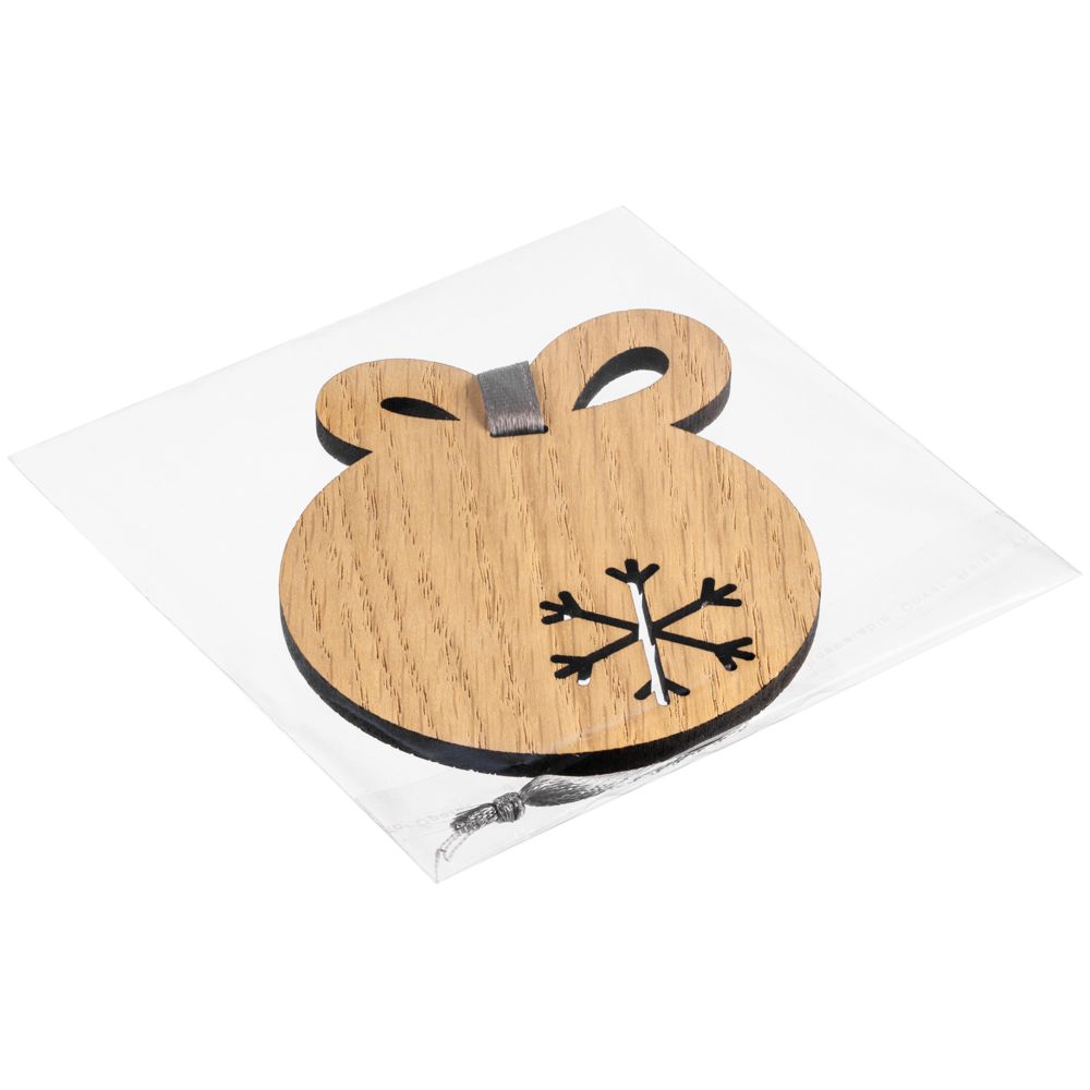 Деревянная подвеска Christmate, шар - фото 3