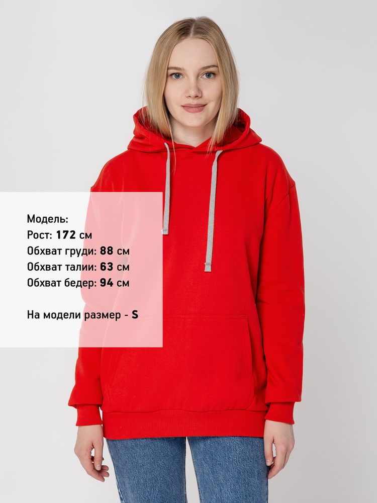 Толстовка с капюшоном Unit Kirenga Heavy красная - фото 6