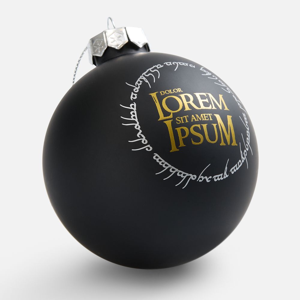 Елочный шар Finery Matt, 8 см, матовый черный - фото 6