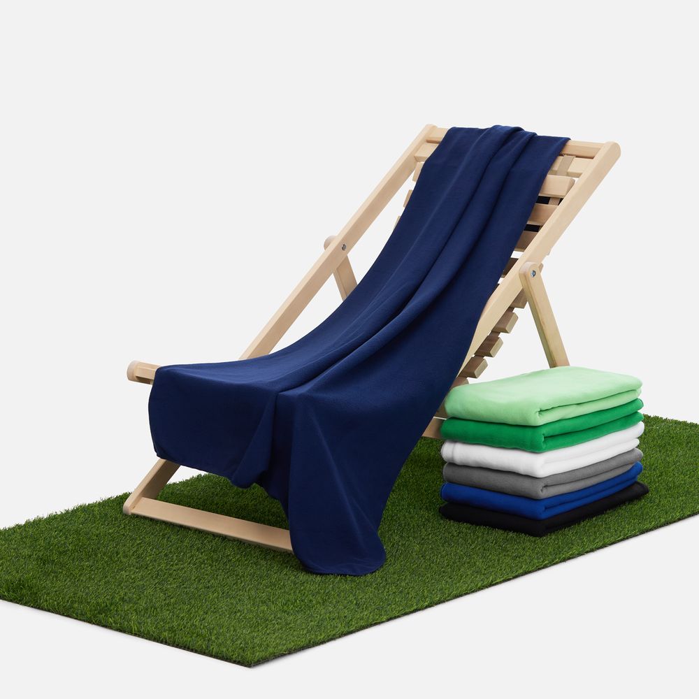 Флисовый плед Warm&Peace, синий - фото 6