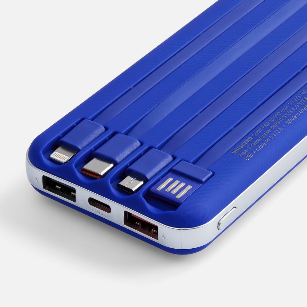 Внешний аккумулятор Omni Pro 10000 мАч, синий - фото 3