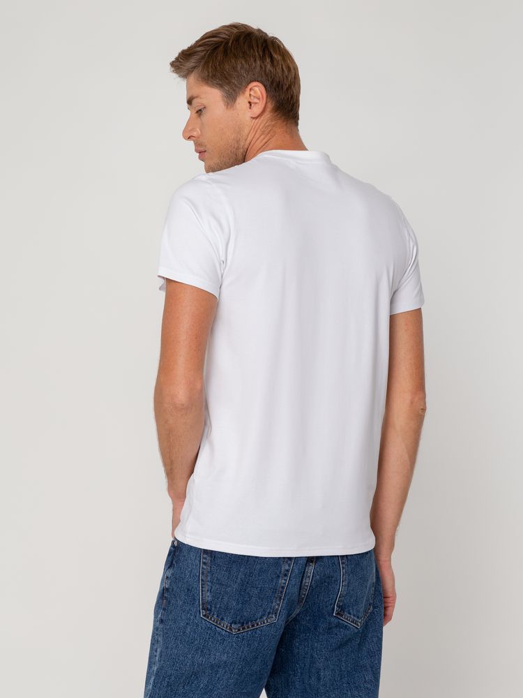 Футболка мужская T-bolka Stretch, белая - фото 6