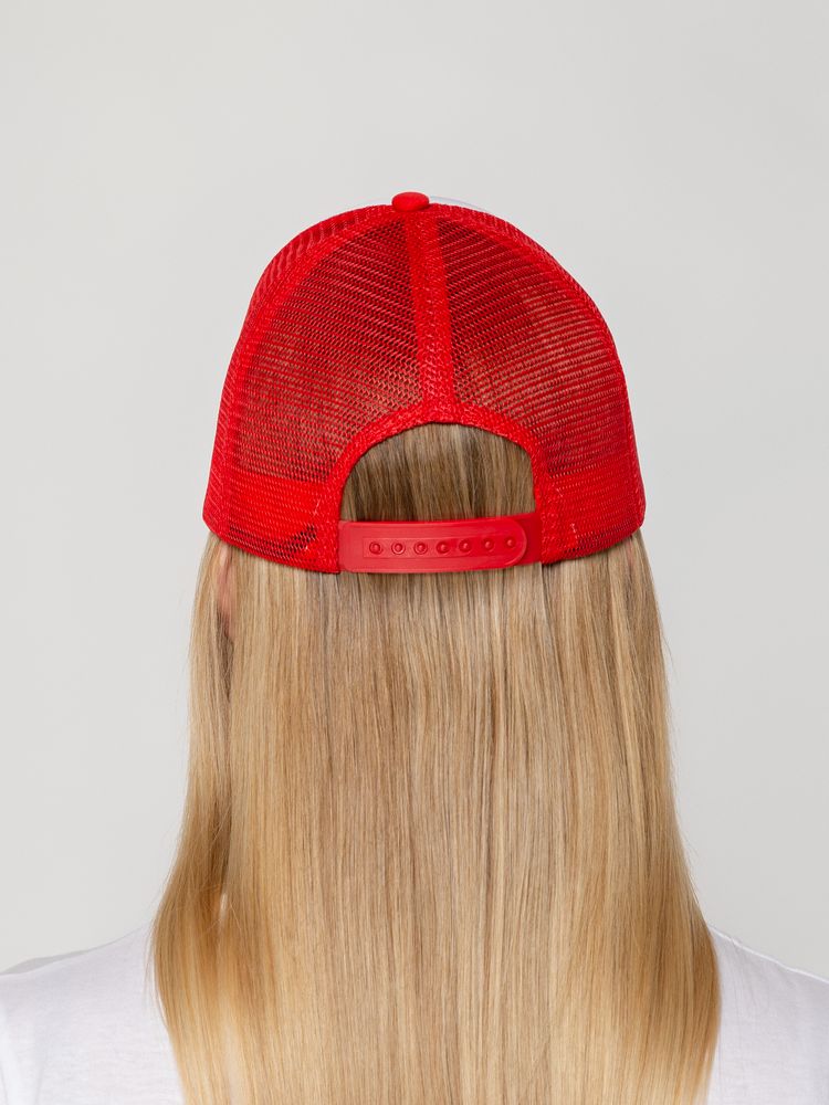 Бейсболка Sunbreaker, красная с белым - фото 7