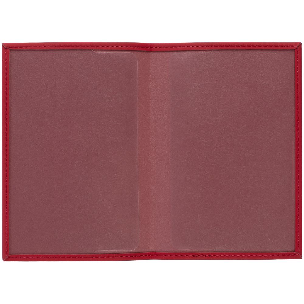 Обложка для паспорта Shall, красная - фото 3