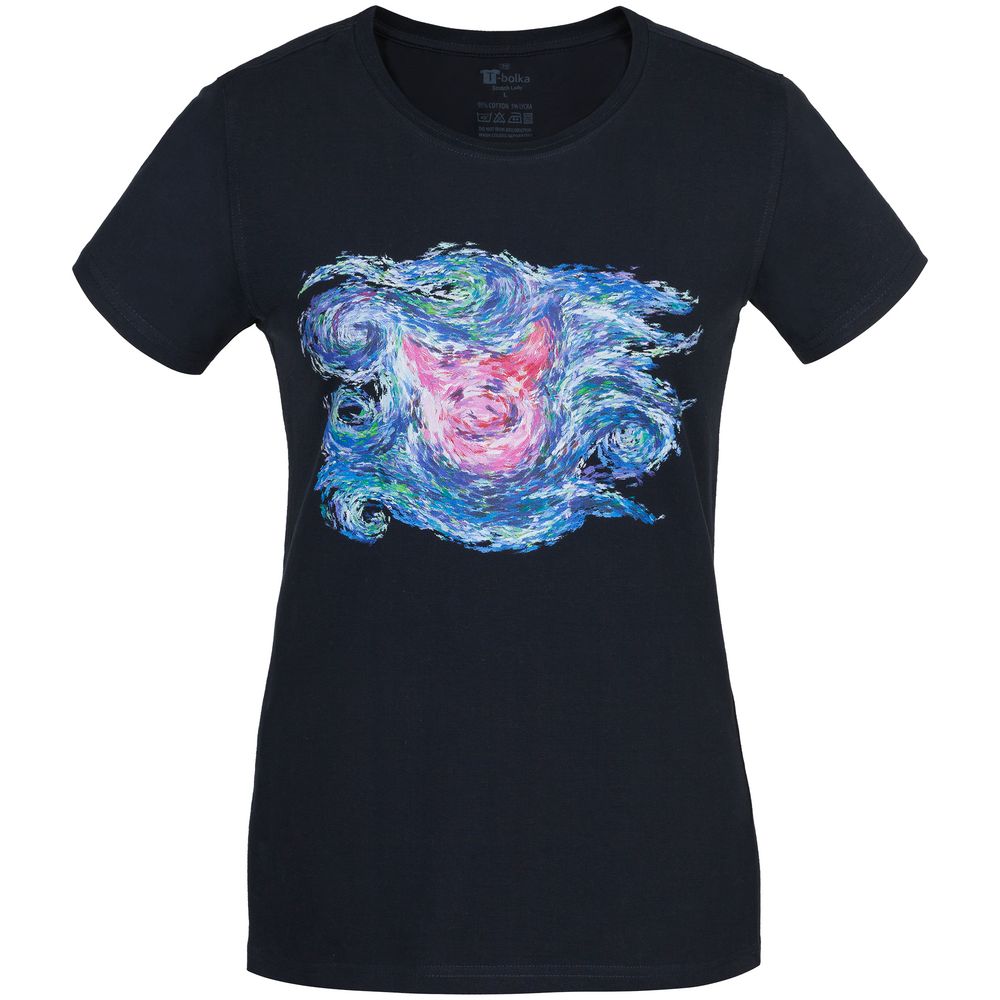 Футболка женская Ван-Пиг синий размер S - фото 2