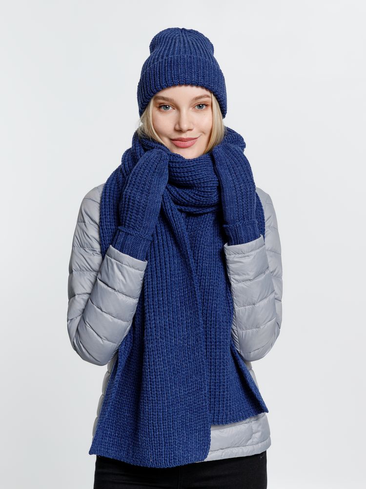 Шапка Nordkyn, синий меланж - фото 4