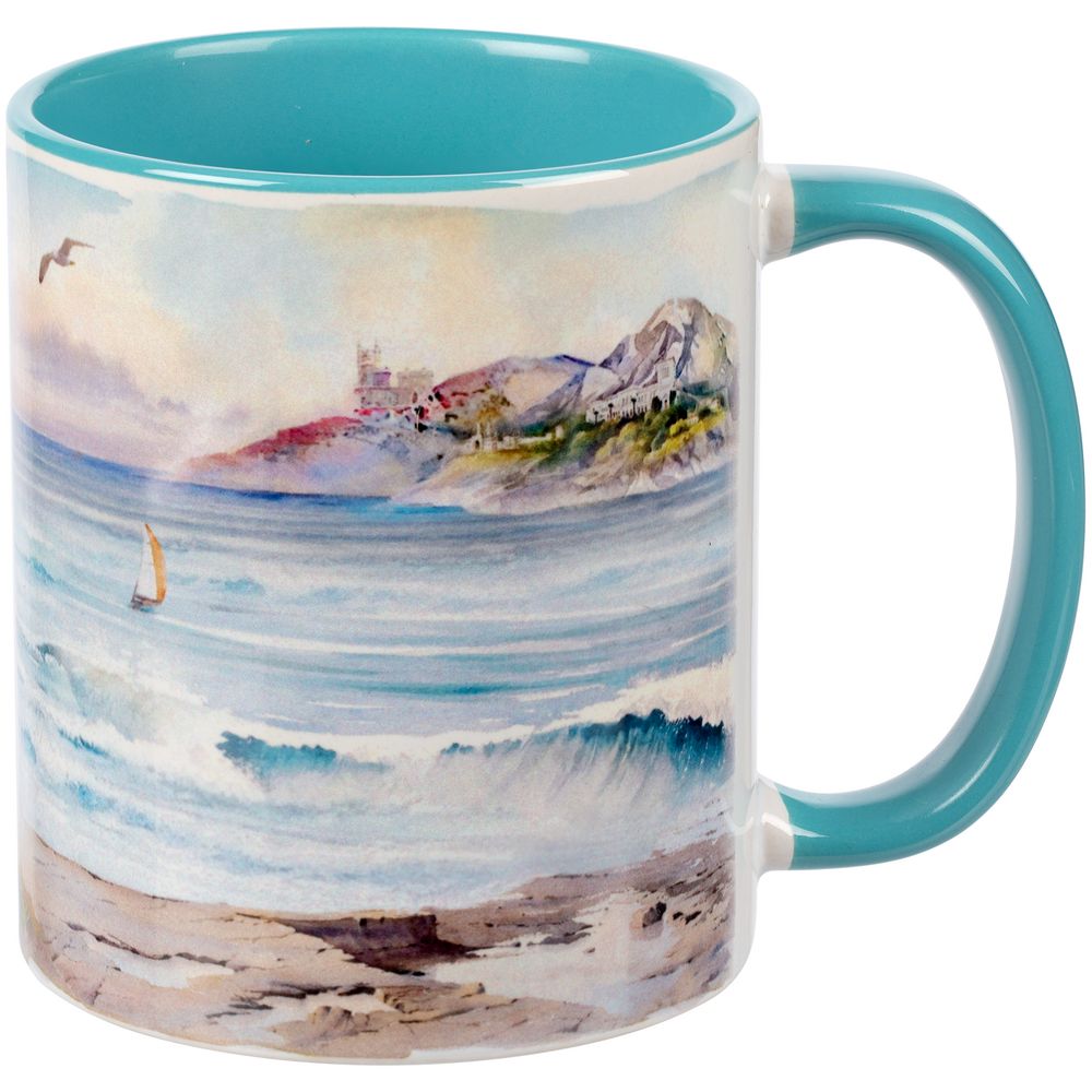 Кружка Promo Plus для сублимационной печати, бирюзовая - фото 3