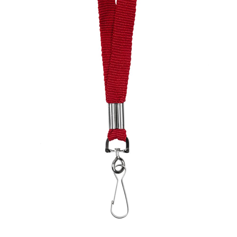 Лента с карабином Colorplan красная - фото 4