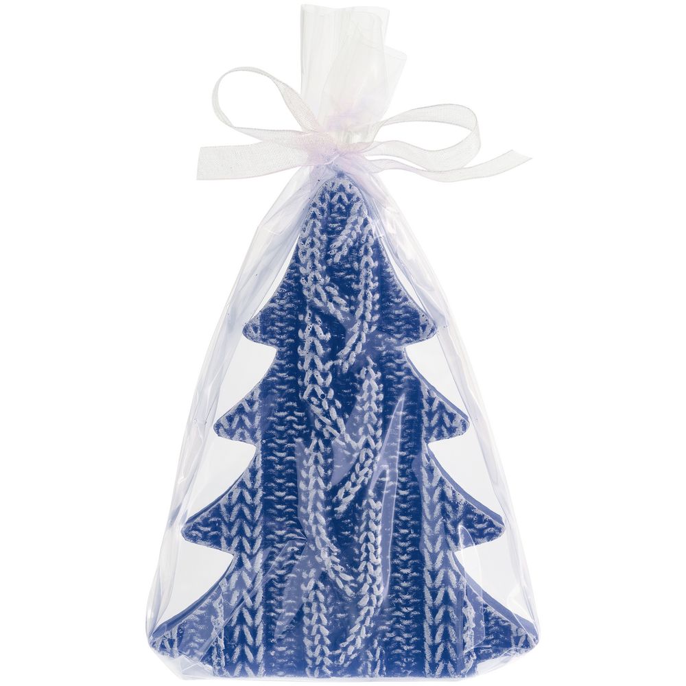 Свеча Kniteam, елка, синяя - фото 2