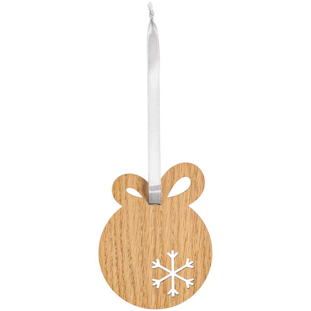 Деревянная подвеска Christmate, шар - фото 2