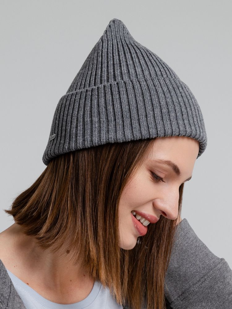 Шапка Stout, серый меланж - фото 8