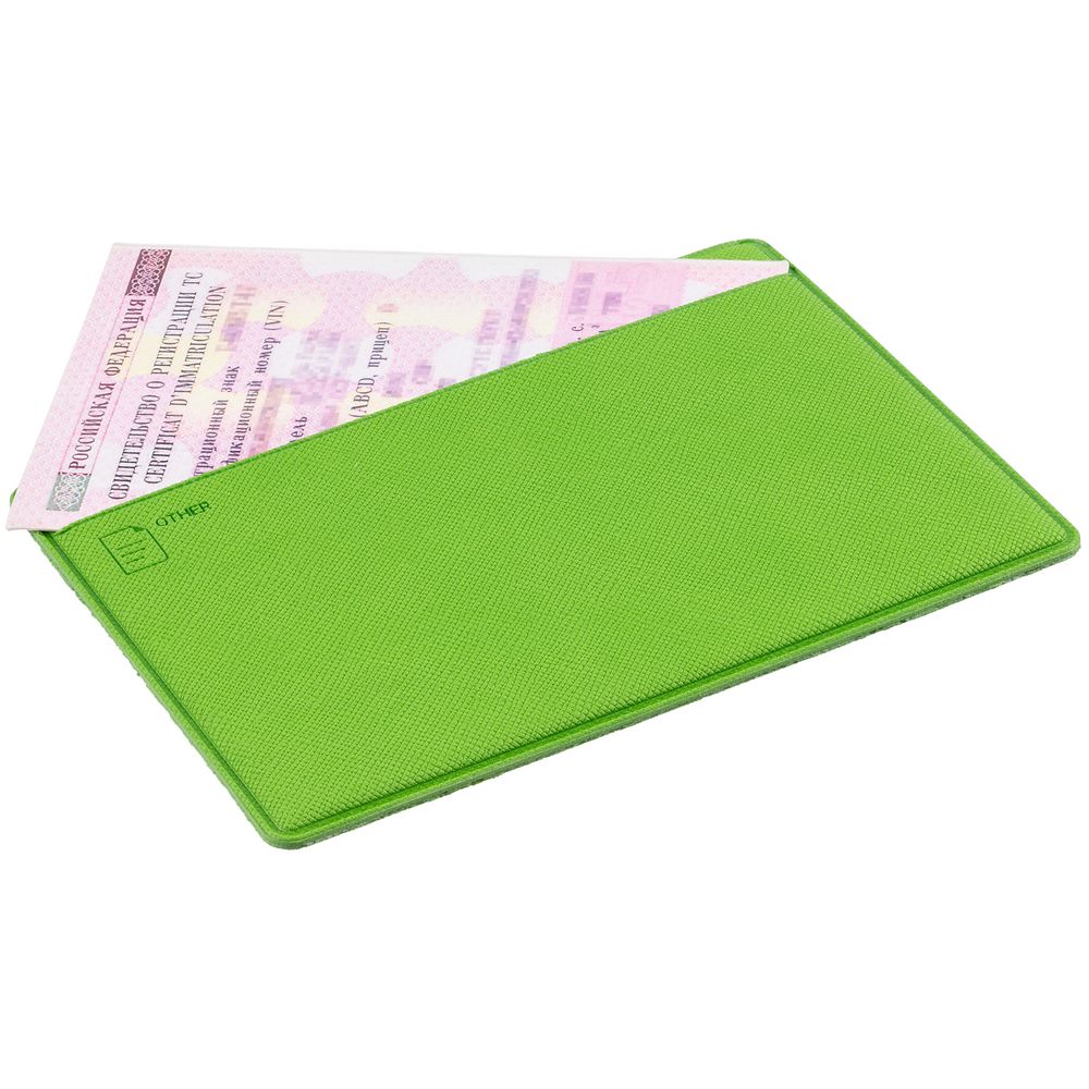 Обложка для автодокументов Devon Light, зеленая - фото 4