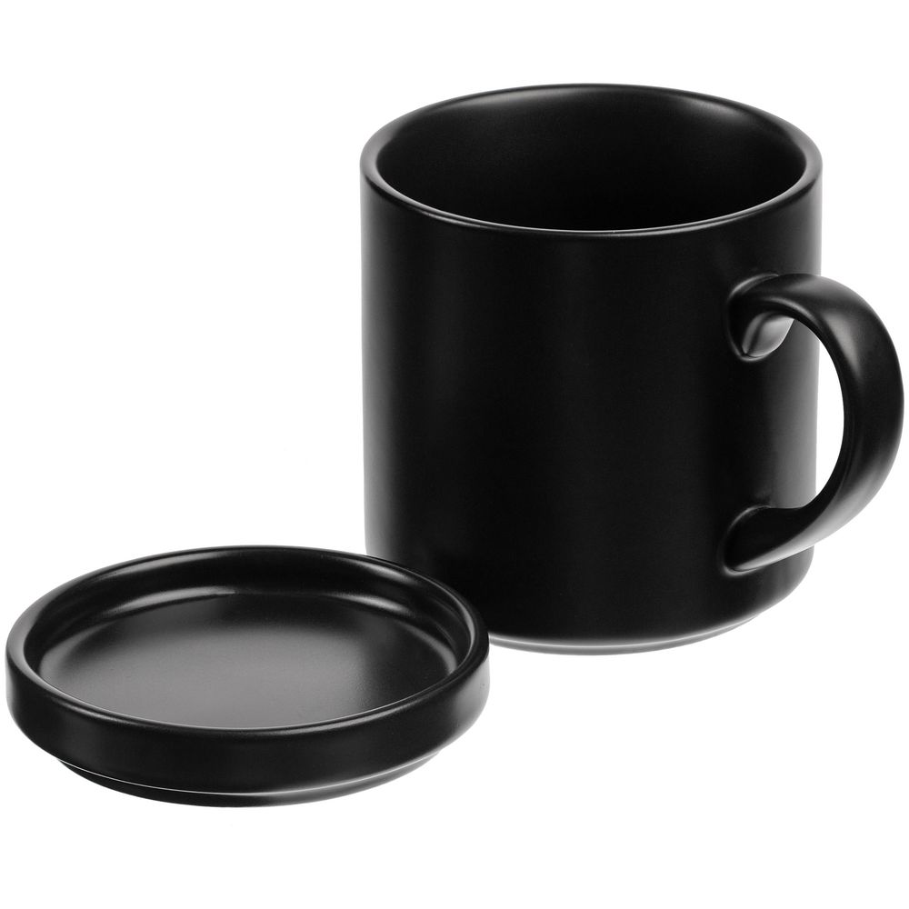 Кружка с подогревом и беспроводной зарядкой dualBase plus, черная - фото 5